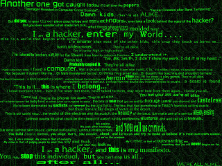 Green screen message another one - cyberpunk style free wallpaper for desktop