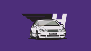 White car purple background white - a white car free wallpaper