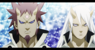 Anime characters white hair blue 2 - cell free wallpaper for desktop