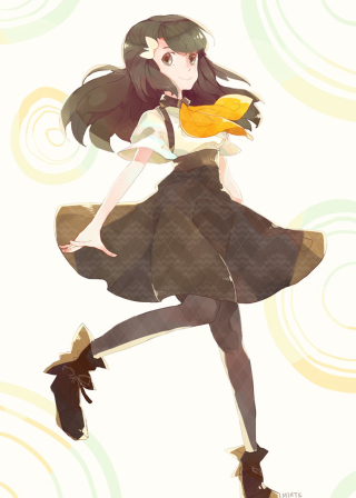 Woman dress boots flying arms - a woman in a dress free wallpaper for mobile