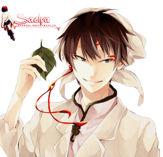 Man white shirt green leaf - his neck free wallpaper for tablet