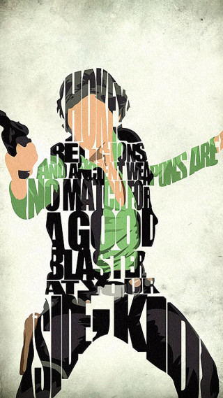 Man holding gun quote poster - important free wallpaper