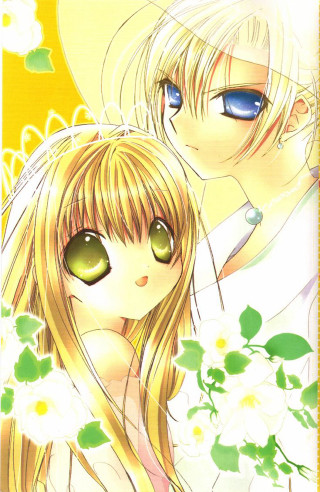 Anime couple green eyes long 2 - green eye free wallpaper for mobile