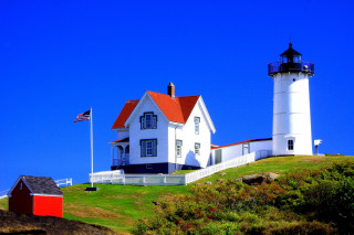 Lighthouse hill flag wind red - the hill free wallpaper