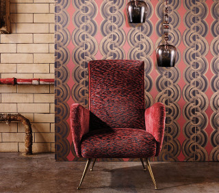 Red chair wall pattern lamp - a red chair free wallpaper for tablet