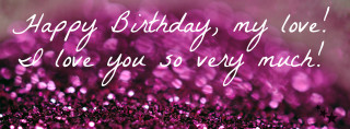 Purple sparkle birthday card happy - cicely free wallpaper for desktop