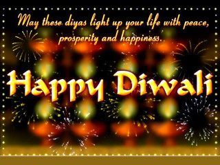 Happy diwali card fireworks message - bapu free wallpaper