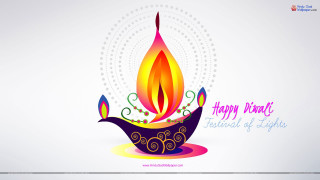Colorful diya happy face side - happy free wallpaper
