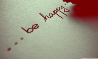 Happy be happy red marker - a red marker free wallpaper