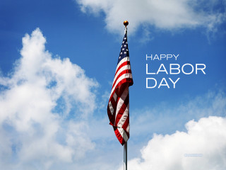 Flag labor day happy sky - free holidays wallpaper