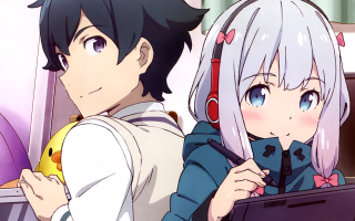 Anime characters laptop screen room - a laptop free wallpaper