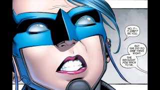 Blue hair masked woman microphone - alan davis free wallpaper