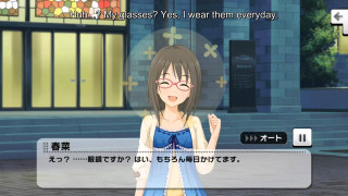 Girl blue dress standing building - glass free wallpaper for desktop