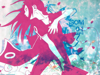 Woman dancing pink dress blue - a blue sky behind her free wallpaper