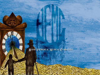 Clock shaking hands acm blue - hand free wallpaper