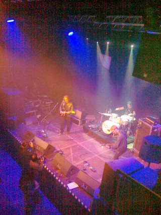 Band blue lights microphone man - flemish free wallpaper for mobile