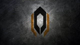 Black gold logo dark background 2 - a yellow arrow free wallpaper