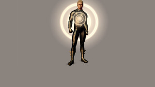 Man suit circle light shining - a black body free wallpaper