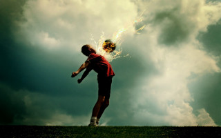 Man throwing ball firework effect - alain tasso free wallpaper