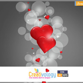 Red heart gray background freebied - below free wallpaper for tablet