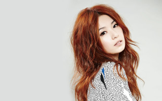 Woman red hair white shirt 10 - long red hair free wallpaper