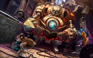 Cartoon character giant robot chalkboard 2 - a chalkboard free wallpaper