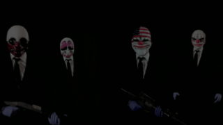 Masked people gun hands group - mask free wallpaper for desktop