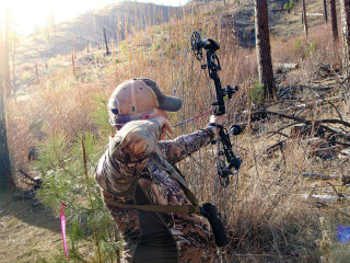 Camouflage man archery woodland cityscape - a bow and arrow free wallpaper