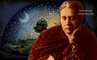 Man beard star patterned background - symbolist free wallpaper