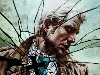 Man broken neck tie glass - western comic book art free wallpaper