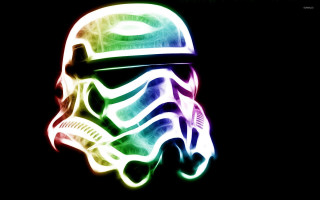 Star wars helmet neon holography - helmet free wallpaper