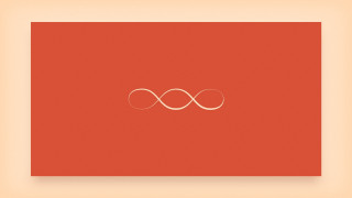 Red square white line bottom - golden ratio illustration free wallpaper