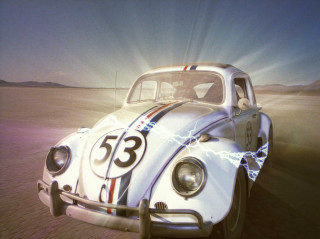 White car desert sunbeam lightning - the desert free wallpaper