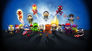 Cartoon characters blue sky background - a group of cartoon characters free wallpaper