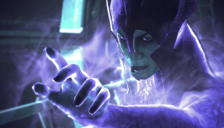 Male character purple costume serious - the screen free wallpaper