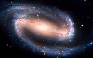 Spiral galaxy blue center stars 5 - a spiral galaxy free wallpaper