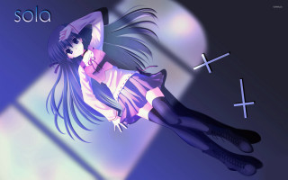 Girl dress boots flying hair - dynamic lighting free wallpaper for desktop