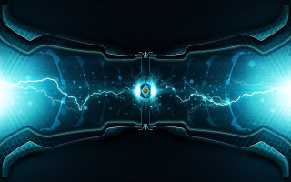 Futuristic blue lightning black background 2 - a futuristic background free wallpaper
