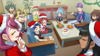 Group people table cake santa - a santa hat free wallpaper