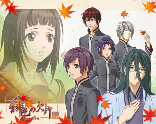 Anime characters autumn leaves maple - the word free wallpaper for desktop
