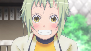 Green hair yellow shirt tree - mingei free wallpaper for desktop