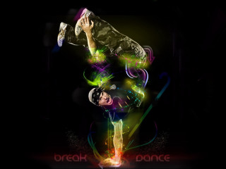 Man handstand neon light black - alfred freddy krupa free wallpaper