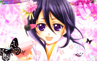 Girl butterfly shoulder butterfly shoulder - a butterfly free wallpaper