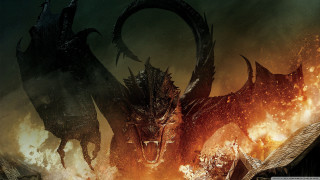 Demonic monsters fighting fireball dark - weta digital free wallpaper