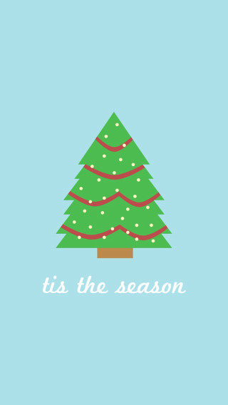 Christmas tree blue background tis - a christmas tree free wallpaper for mobile