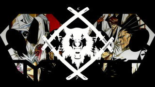 Group crossed swords black background - a white skull free wallpaper