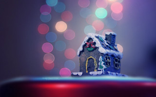 Small house icing bow cake - a small house free wallpaper