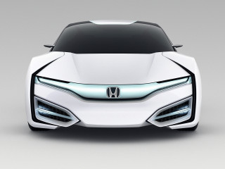 White futuristic car hood lights - a hood free wallpaper