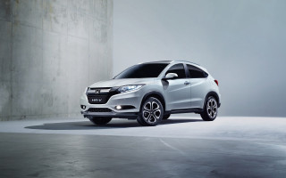 White honda hr v concrete - a concrete wall behind free wallpaper