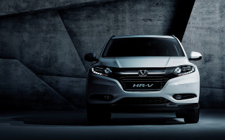 White honda hr v 3d - deconstructivism free wallpaper for desktop